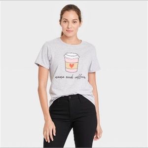Women's Mama Needs Caffeine Short Sleeve Graphic T-Shirt